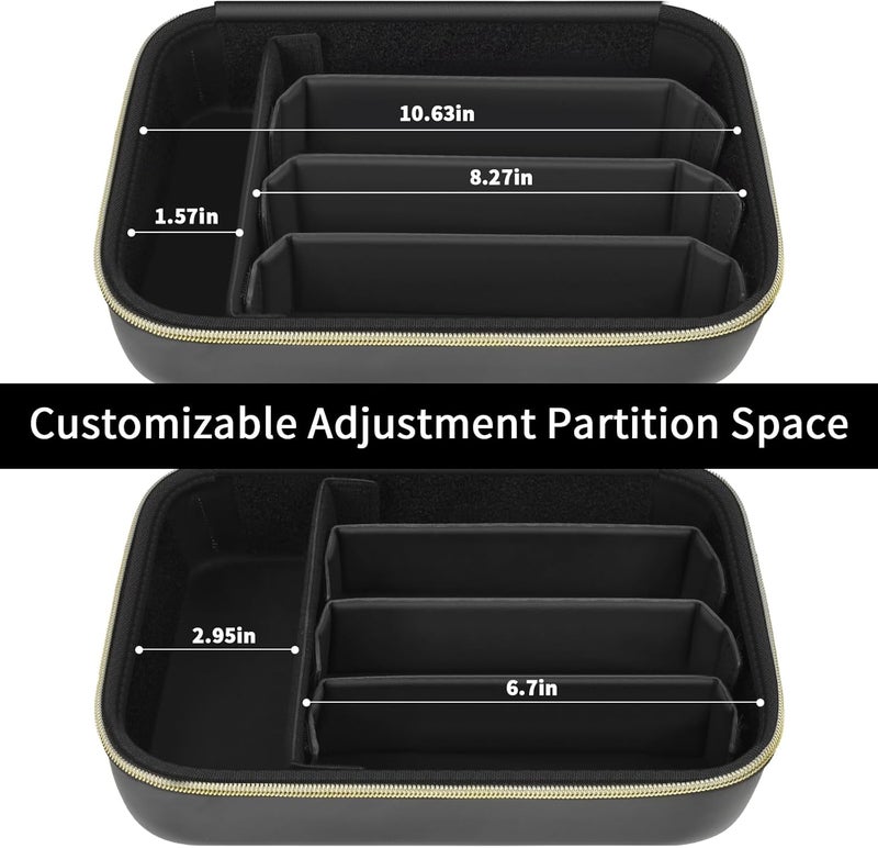 casmilee Barber Case for Hair Clippers Cutting Supplies, Trimmer Accessories Organizer for Wahl/ for Ufree/ for Andis Men Women Razor Grooming Kits, for Oneisal Dog Shaver- Washable Oilproof Travel Bag Only - Image 3